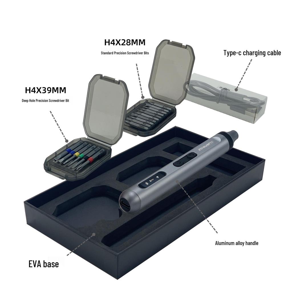 Rechargeable Electric Precision Screwdriver: 50-in-1, Silent, Long Battery Life, Portable Tool
