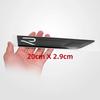 2Pcs/lot 20cm X 2.9cm ABS R Badge Sticker Car Side Blade Sports Wing Fender Emblem Accessories For Golf Polo Tiguan Rline R-Line
