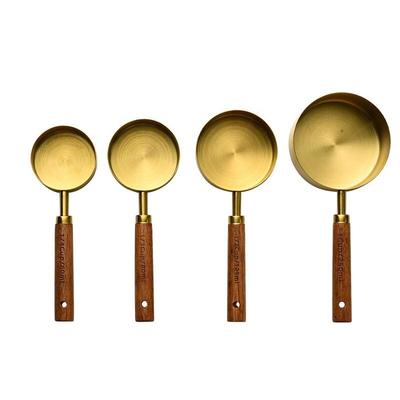 Gold-Plated Stainless Steel Measuring Cup Set