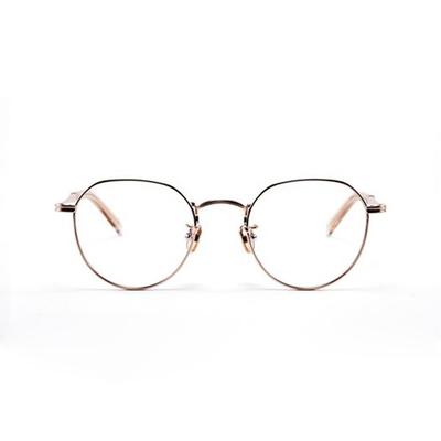 Leibeuntieolseu Seven Metal Eyeglass Frames White Gold Col.3