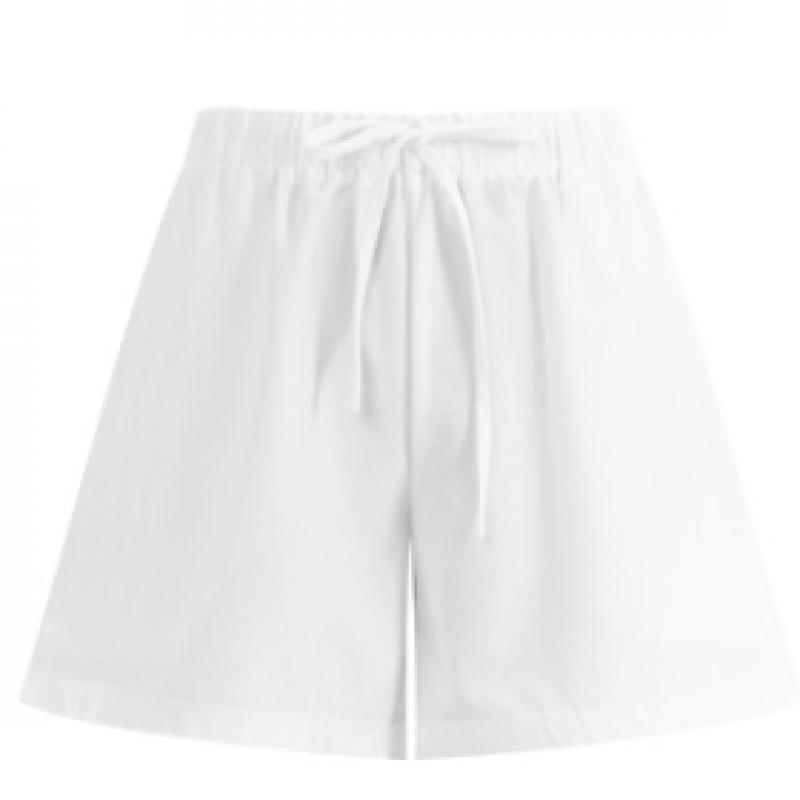 Shop Women Banding String Span Short Pants Beige Pic Wpt 1535