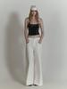 HALF DEVIL US Structured Wide Pants_White