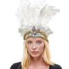 Ostrich Headdress Halloween Headwear Fascinator Decorative Headbands Unique for Women Party Costume