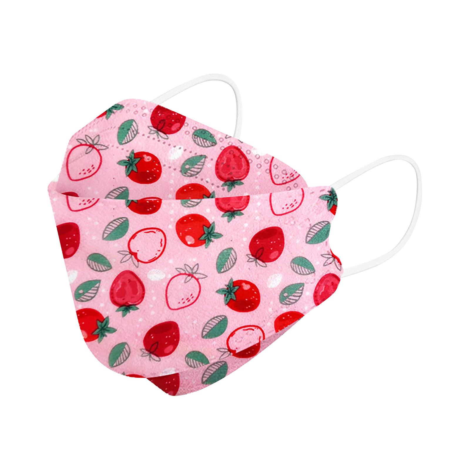 

10 шт. одноразовая детская 4-слойная трехмерная студенческая детская маска с милым мультяшным узором в форме рыбы, корейская маска One Size