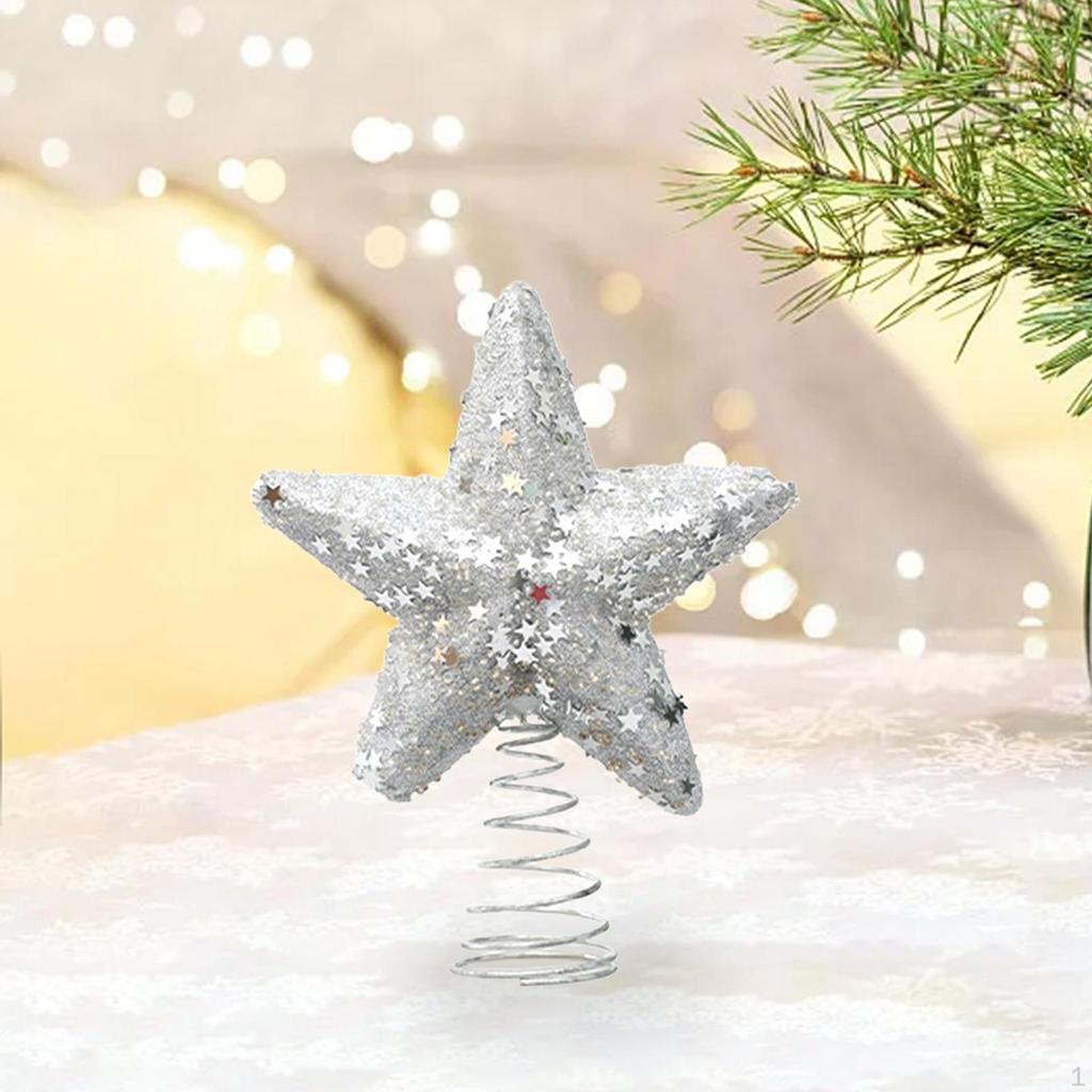 Weihnachtsbaumspitze, Stern-Ornament, Baumspitze, glitzernd, für Veranda, Ballsaal, Veranstaltungsort, Urlaubsdekoration