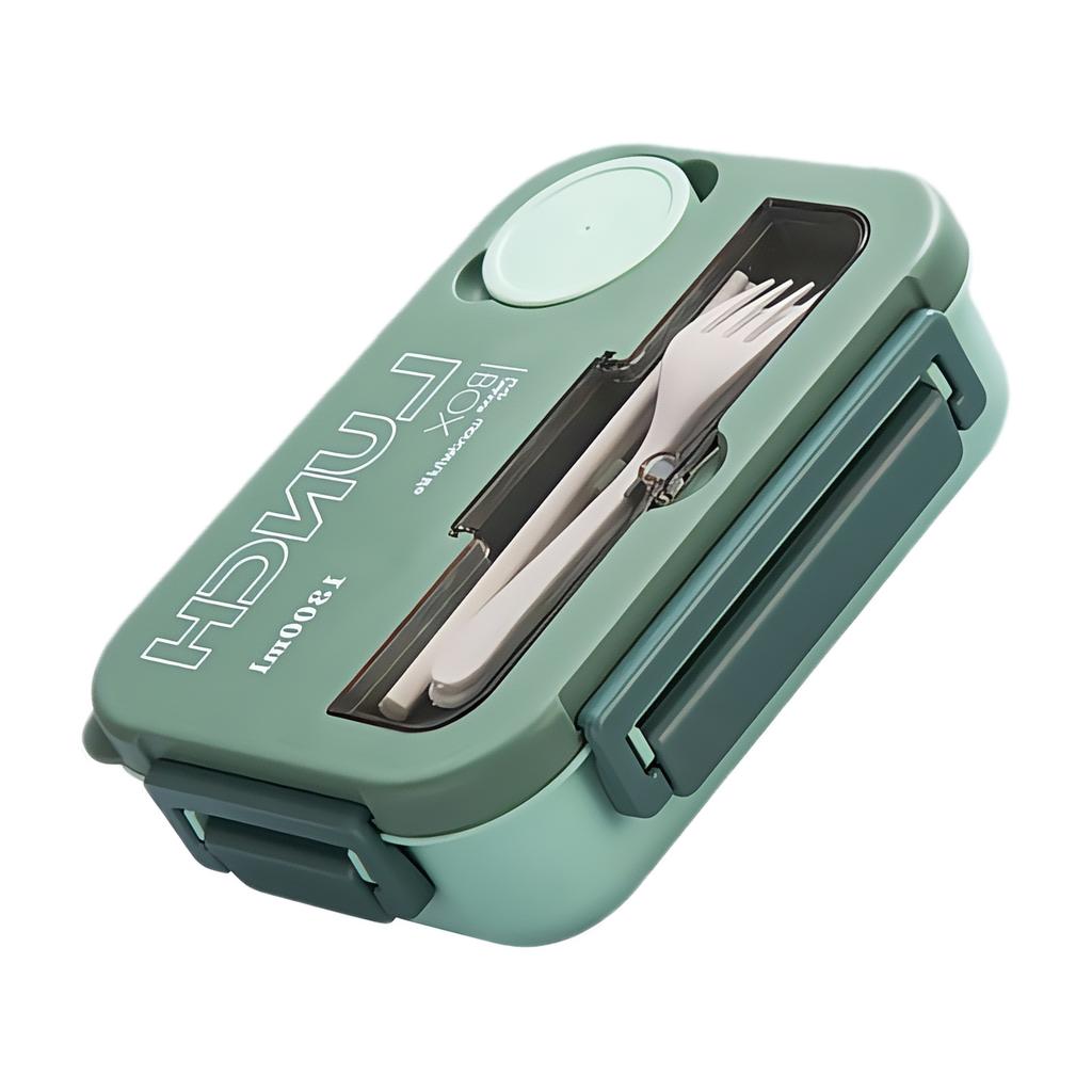Portable Lunch Box Lunchable Food Container Food Storage Box With Fork, Spoon Meal Preps Container for Home Office
