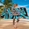 Rotes Tropischer Strandtuch Ultrafeine Faser Schnelltrocknend Saugfähig Strand Schwimmen UrlaubUrlaubs-Essentials Geschenke