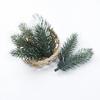 30/60pcs Artificial Plants Plastic Pine Needle Snowflake Christmas Tree Wreath Wedding Decor Home Festive Outdoor Garden Decor