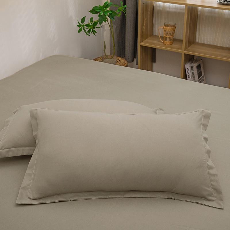 2PCS 2025 new 48 × 74cm solid color comfortable and skin-friendly pillowcase envelope pillowcase without pillow core
