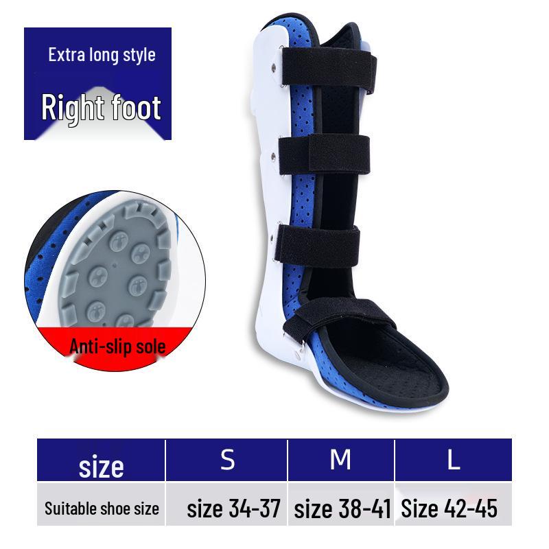 Long-Style Ankle Joint Fixation Brace for Lower Limb, Metatarsal, Tibia, and Foot Drop Correction