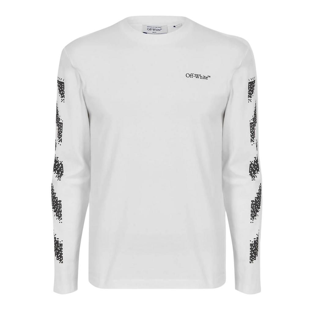 Camiseta de manga corta con cuello redondo para hombre Off White