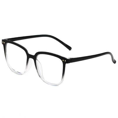 2025 New Flat Lens Women's Myopia Glasses - Face-Slimming, Anti-Blue Light, National Style Trend