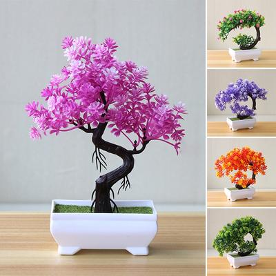 Artificial Plants Bonsai Artificial Small Tree Pot Plants Fake Indoor Green Plants Potted Plant Home Hotel Garden Decoration