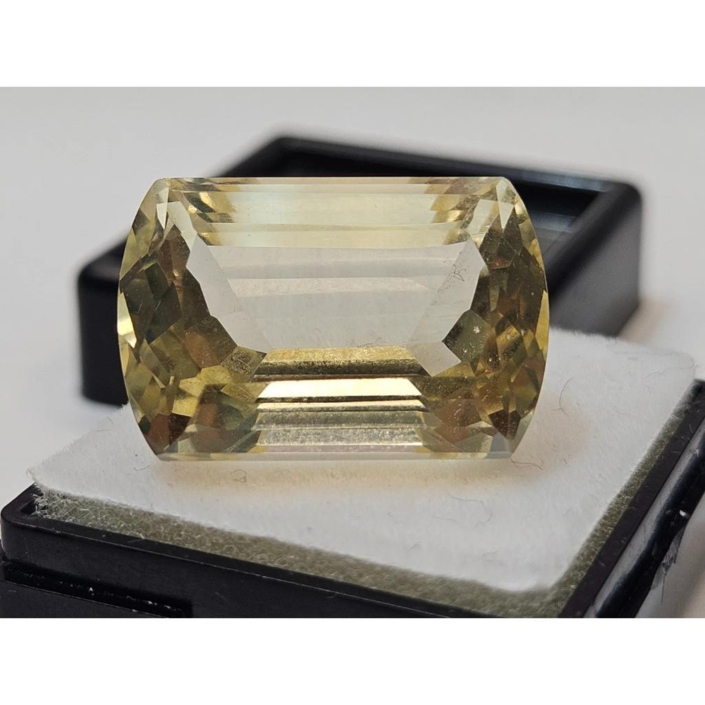 Fabulous Natural Yellow Sapphire 23-24 Ct Fancy Cushion Cut Certified Gemstone