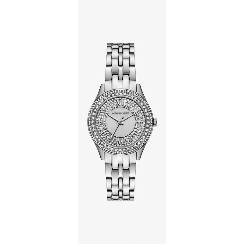 Michael Kors Mini Harlowe Pavé Gold-Tone Watch and Jewelry Set MK4975SET серебряный