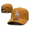 Berretto da Baseball Lettera LA Visiera Curva Regolabile Cotone Lino Cappello da Papà Uomo Donna Sport all'Aperto