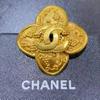 Used CHANEL Clover Brooch Rhombus