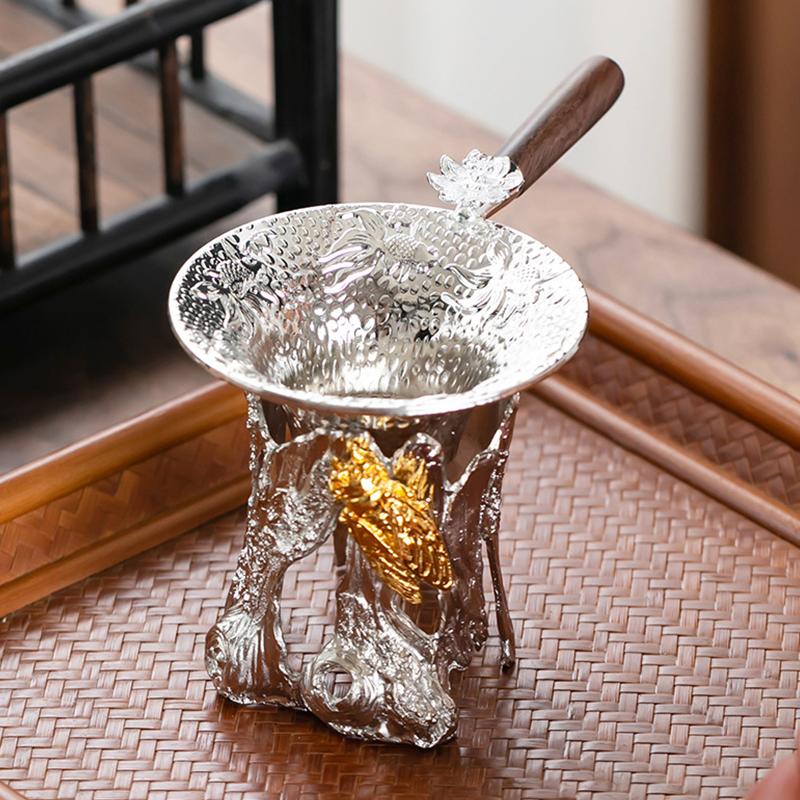 Metal Mesh Tea Strainer Stainless Steel Filter Sieve Teaware Lace Tea Drain Useful Tea Infusers Kitchen Accessories