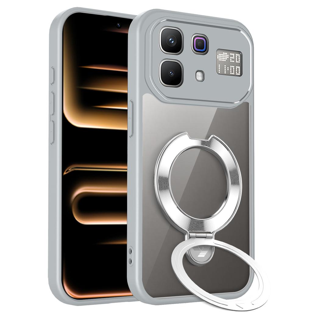 Transsion Note11Pro mobile phone case CD pattern magnetic suction Camon11 anti-drop GT11Pro transparent protective case