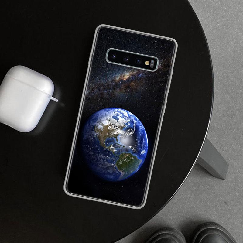 Earth Stars Space Phone Case Cover for Samsung Galaxy S26 S25 Edge S24 S23 Ultra S22 Plus S21 FE S20 + Art Customized Fundas Gal
