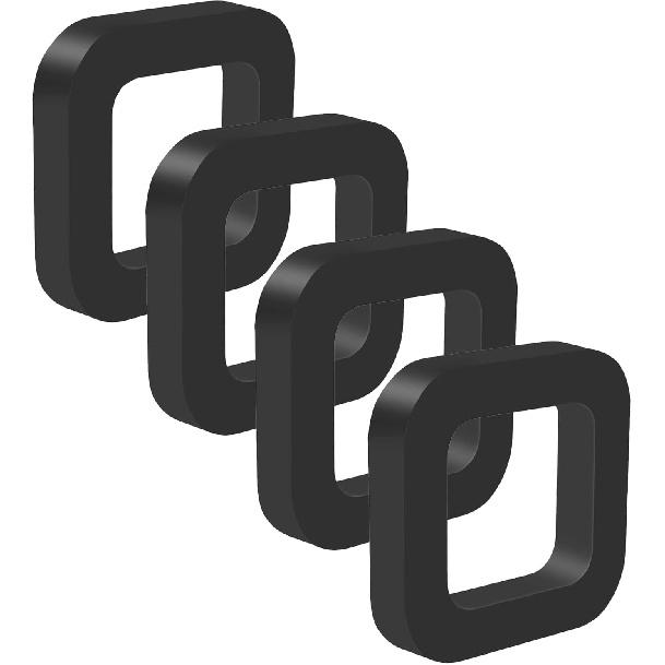 DIANN 4pcs Hitch Receiver Silencer Pad 2 Inch Trailer Hitch Silencer for Adjustable Ball Mounts To Reduce Rattle & Noise Provide Cushion Between