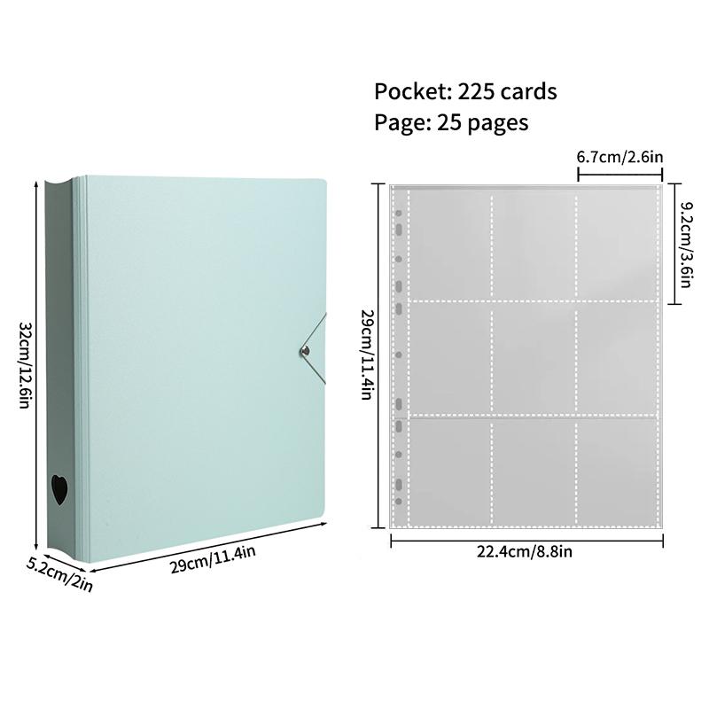 1-9 Grids Binder Photocard Photo Album Kpop Photocard Holder Card Collect Book Binder Kpop Binders Album and Inner Pages