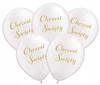 Balloons with Holy Baptism Print, 14 Inches 5 Pcs
