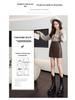 Women's High-Waist PU Leather A-Line Skirt: Autumn & Winter Slim Sexy Style