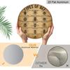 2D Flat, 1pc Vintage Bee Species Chart Aluminum Wall Sign - Round Beekeeper' Knowledge Plaque, Bee Lover Gift, Educational Bee Identification Chart