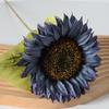 Artificial Sunflower Bouquet Realistic Long Stem Fake Silk Flower with Leaves Faux Floral Arrangement for Vase Wedding Table Home Spring Summer Decor