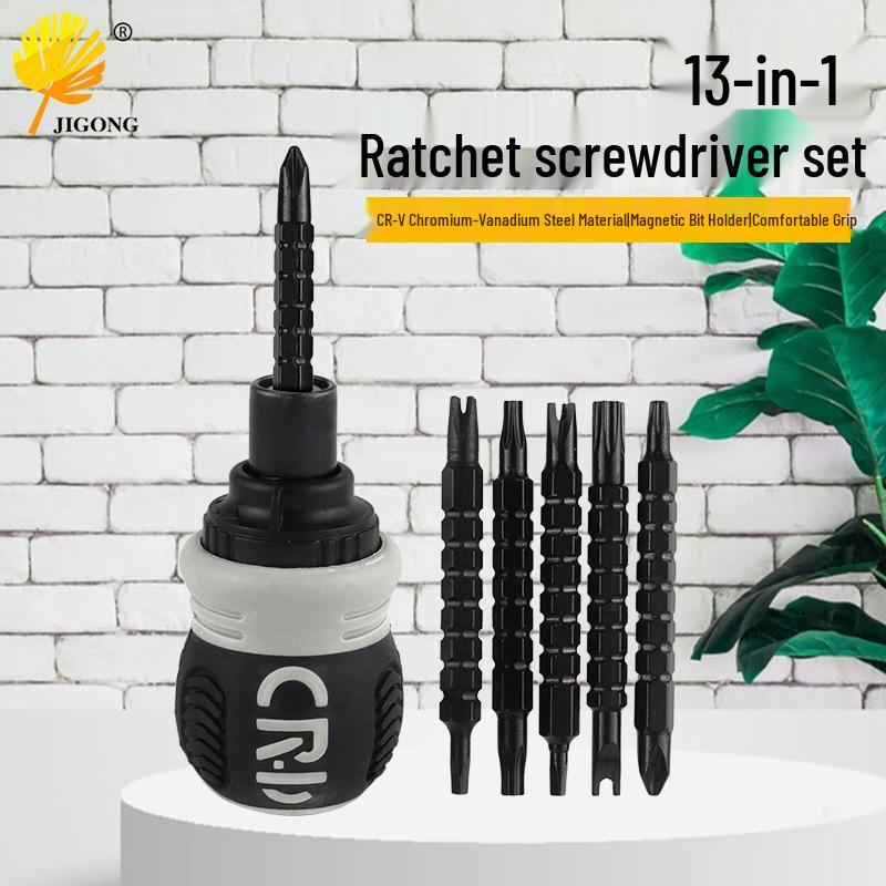 Compact Multi-Purpose Screwdriver Set for Home and Telecom Repairs