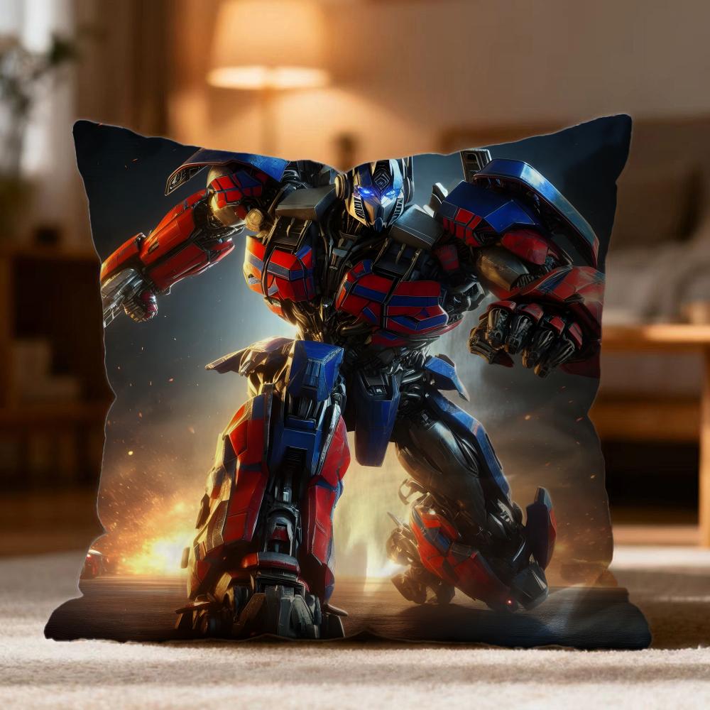 Popular TTransformerses Cushion Cover Soft Washable Pillow Case Multi-Scene for Couch Bed Travel Office Use