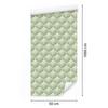 Green retro pattern wallpaper for living room and bedroom 50x1000