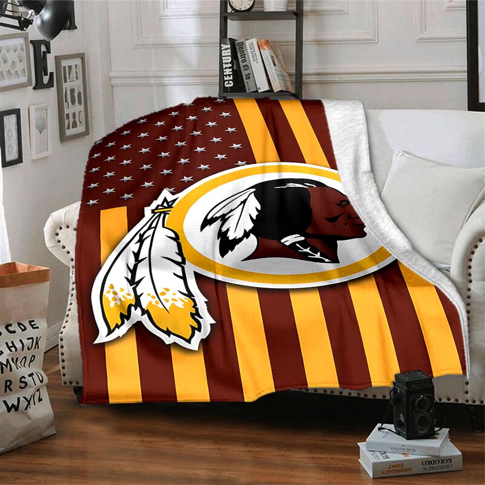 Washington Redskins Logo Blanket Soft Throw Blanket For Home Bedroom Bed Sofa Travel Office Solid Christmas Blanket