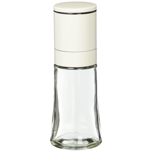 Pearl Metal Delicious Taste Ceramic Pepper & Salt Mill, White, C-894