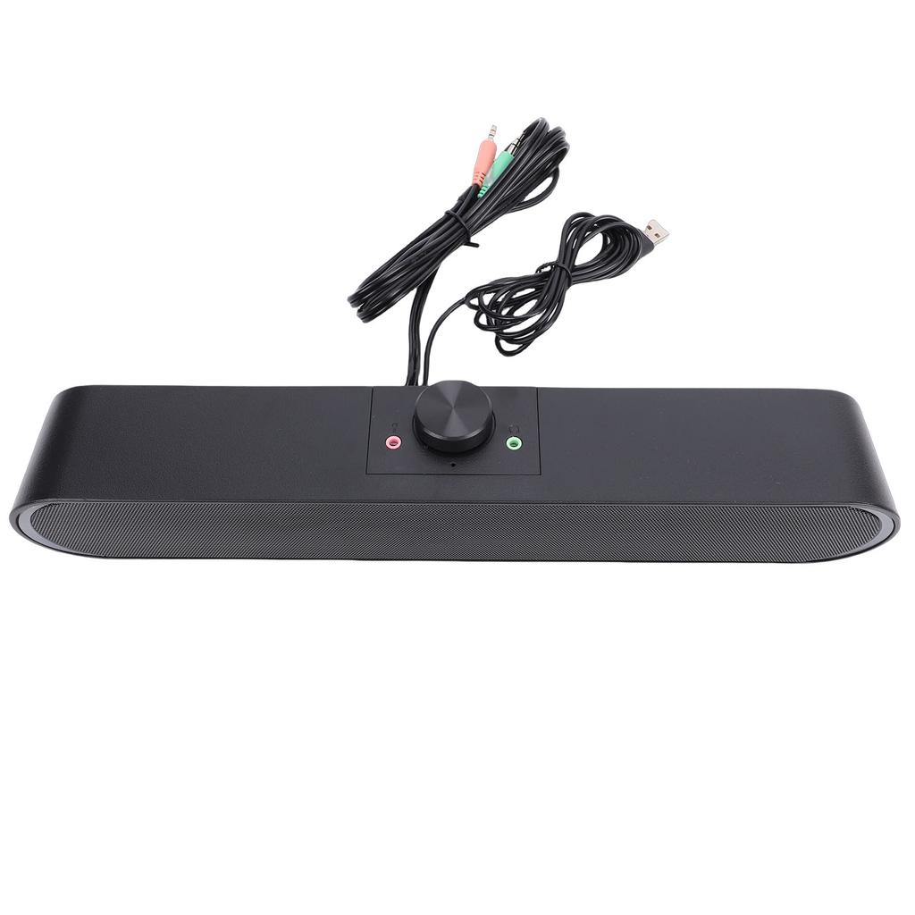 Computer Speaker Compact Immersive 3D Sound USB Speaker with Ambient Lights 3.5mm   for Laptop