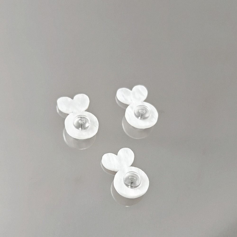60-80Pcs Anti Eversion Supportive Earrings Lifters Rabbit Shape Ear Plug Blocked Caps  Women