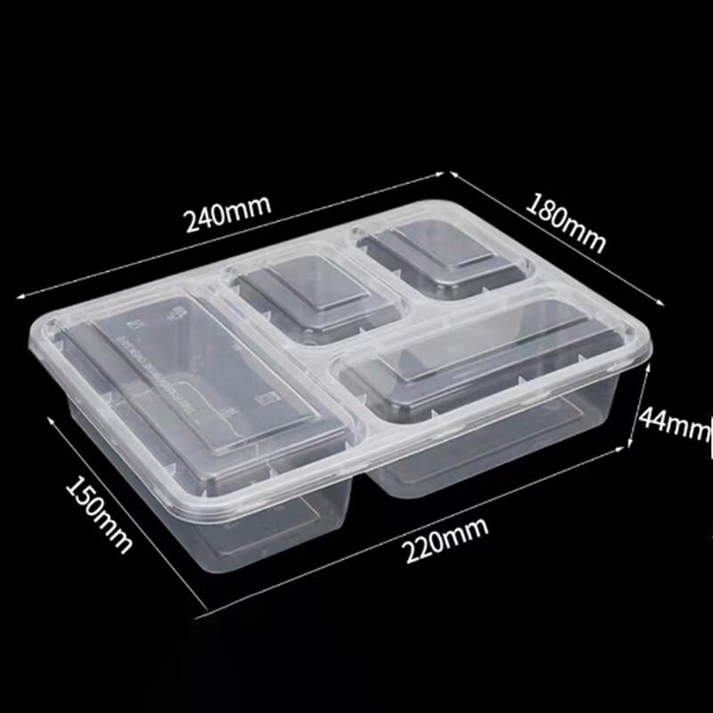 Einweg-Transparente Plastik-Lebensmittelbehälter mit Deckeln