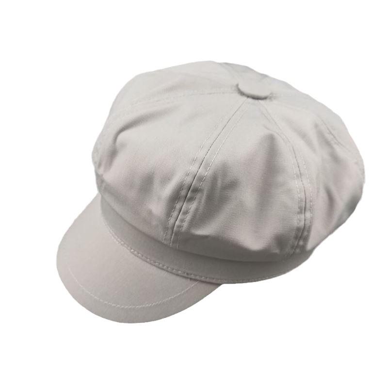 Retro octagonal hat multi-head circumference size painter hat-cm head circumference women's hat small size women's spring and autumn hat simple