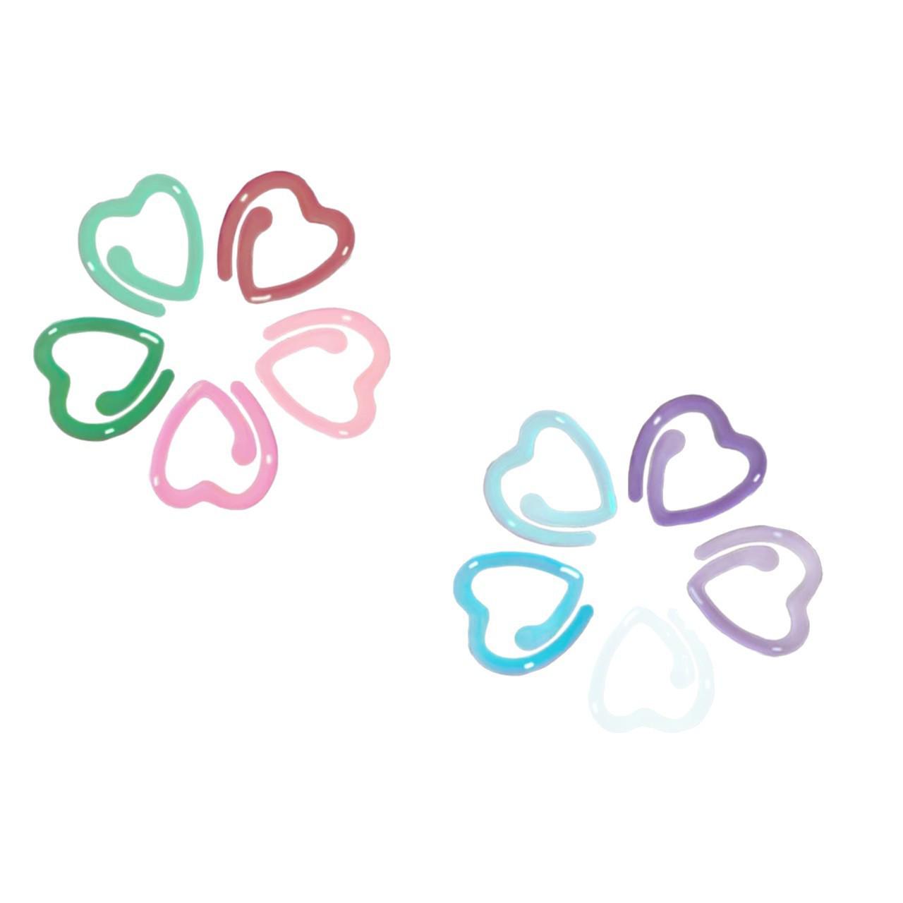 

Цветные металлические маркеры для вязания и крючка в форме сердца