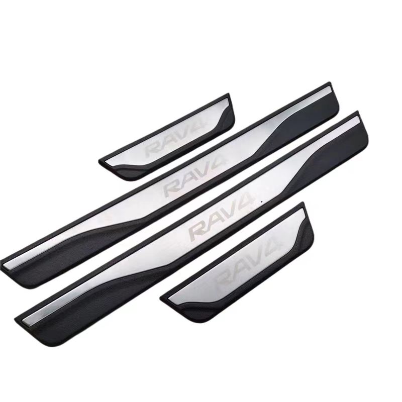 

Для Toyota RAV4 RAV 4 2014 2015 2016 2017 2018 нержавеющая накладка на порог двери протектор педали отделка автомобиля Стайлинг Silver RAV4 Letter