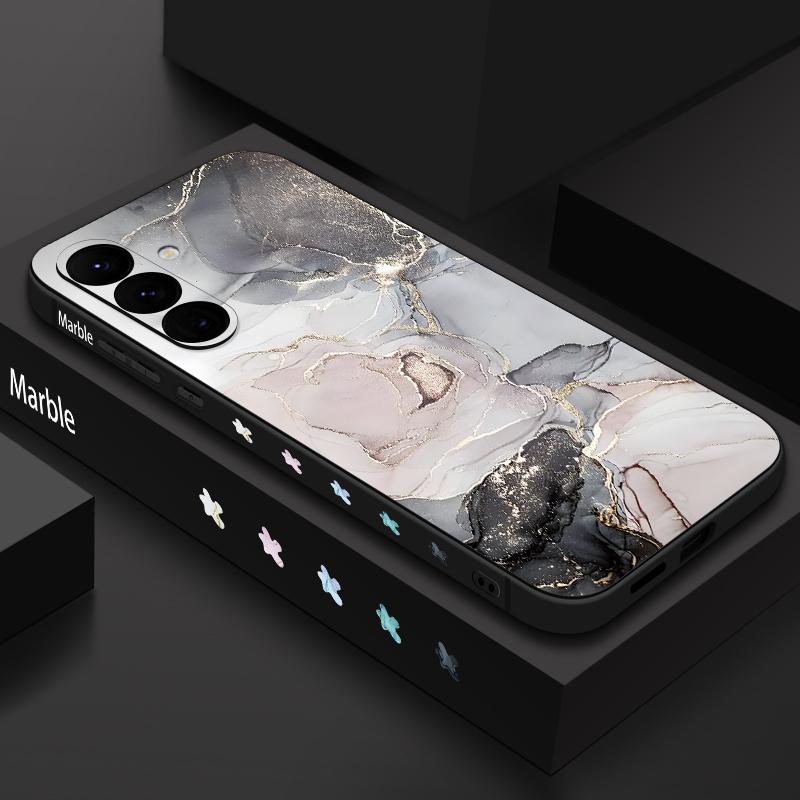 Marble Pattern Phone Case For Samsung Galaxy S26 S25 Ultra S24 S23 S22 Plus S21 FE A15 A16 A17 A35 A36 A54 A55 A56 5G Soft Cover