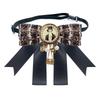 Retro Inspired Alloy Ribbon Brooch Vintage Bowtie With Classical British Design For Winter Fashion Outfits