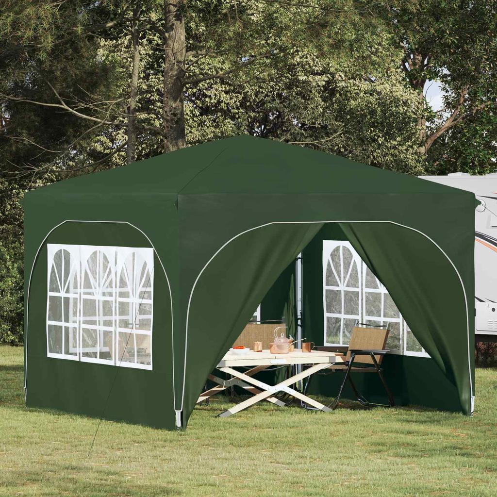 Pop up Party Tent 290 x 290 x 245 cm Green