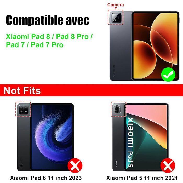 Coque pour Xiaomi Pad 8 / 8 Pro, Protection Antichoc Etui Rotatif 360° Synthécuir Bleu
