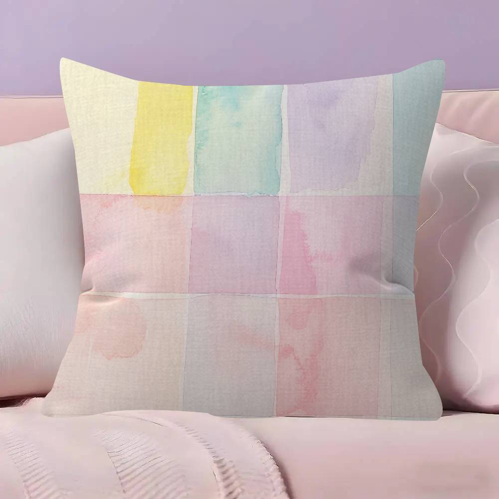 Light Pink Paneling beauty  Cushion Cover Car Throw Pillow Case For Sofa Car Christmas Gift 40x40cm 45x45cm