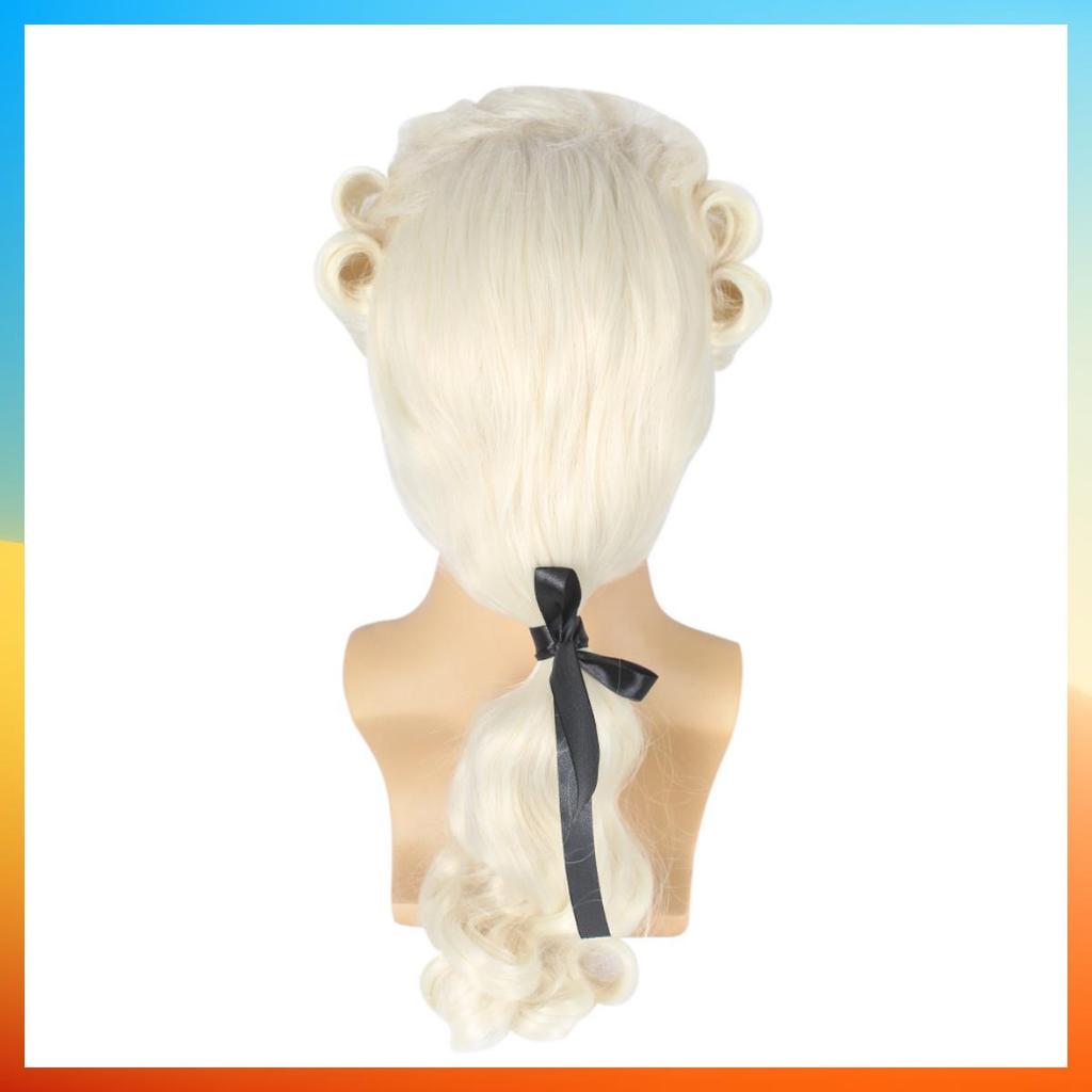 Evropská Módní Paruka Právníka Soudce Profesionální Kudrnatá Paruka