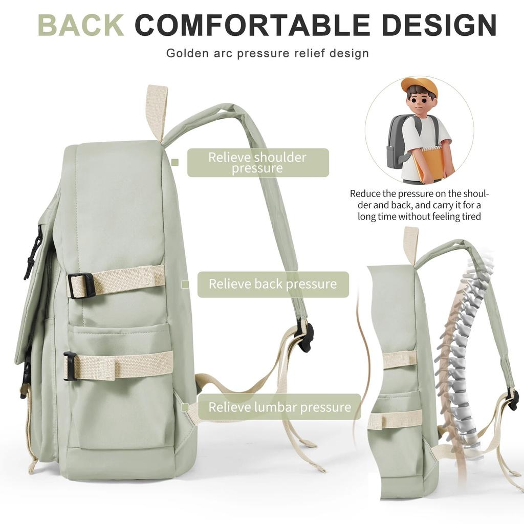 Likros Popular Women School Backpack, Casual Travel School Bags For Teenage Girls Boys,14'' Laptop Backpack Bookbag Work Daypack