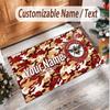 Personalized Crystal Velvet Carpet Brentford Football Pattern Non Slip Floor Rug