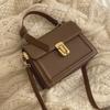 Versatile Messenger Bag Women's New Trendy Retro Portable Small Square Bag Niche Texture Shoulder Bag